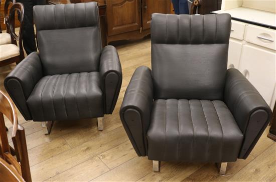 A pair of 1970s Industrial Armchairs